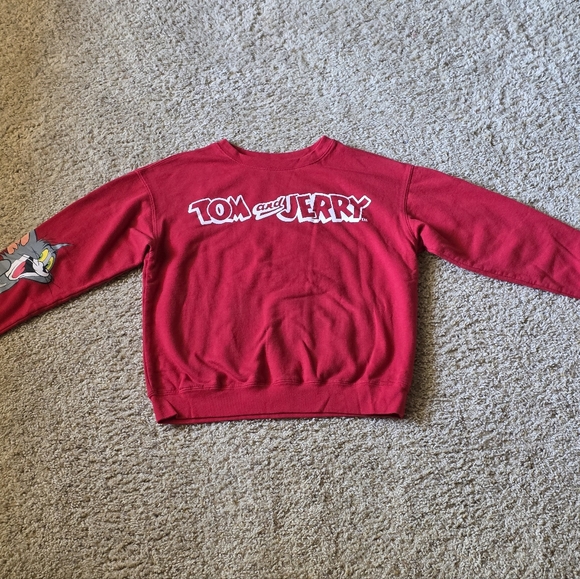 Sweaters - Tom and Jerry Red Sweatshirt